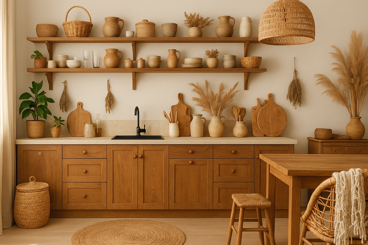 Kuchnia w stylu boho – przytulne inspiracje dla miłośników bohemy