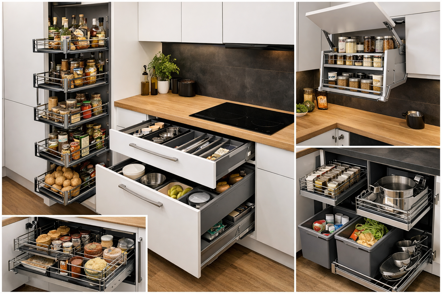 Kuchnie na wymiar Żory | Systemy Cargo i wyposażenie szafek