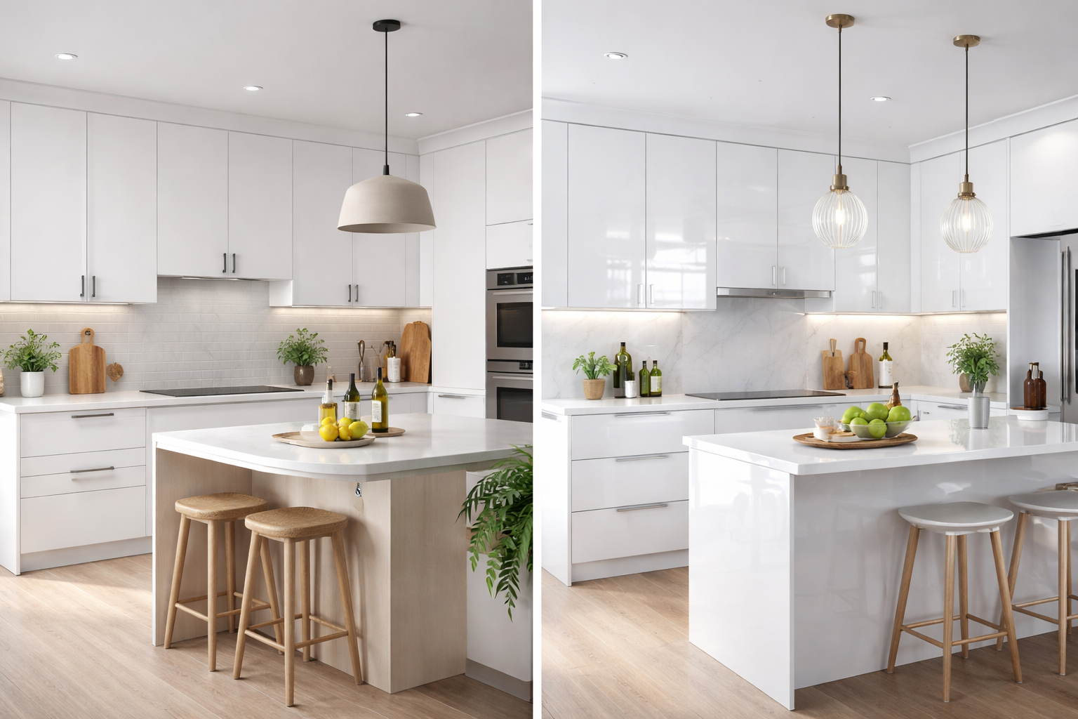 Kuchnie na wymiar Siemianowice | Biała kuchnia: mat czy połysk?