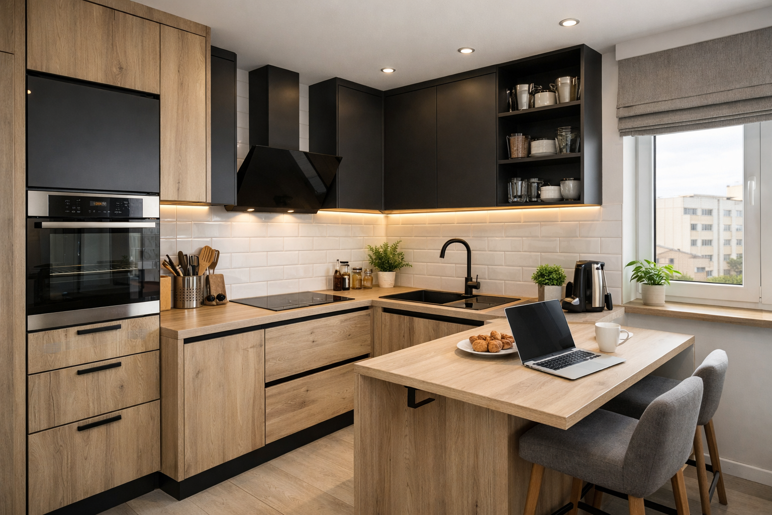 Kuchnie na wymiar Sosnowiec | Meble do małej kuchni w bloku