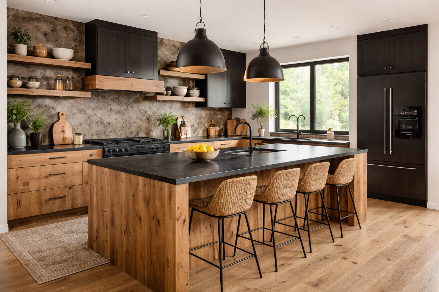 Kuchnie na wymiar Tarnowskie Góry | Styl Modern Rustic | Drewno