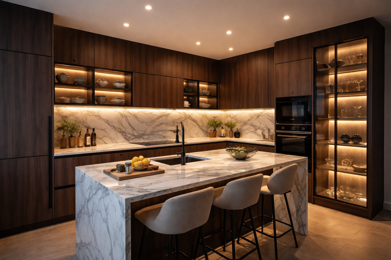 Oświetlenie LED w kuchni na wymiar Mysłowice | Klimat i Design